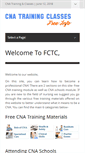 Mobile Screenshot of freecnatrainingclasses.org